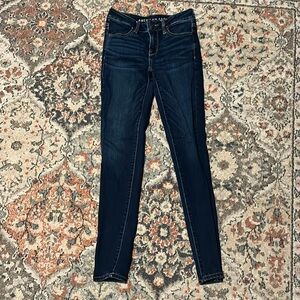 Dark wash skinny American Eagle jeans! Size 0